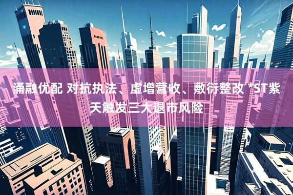 涌融优配 对抗执法、虚增营收、敷衍整改 *ST紫天触发三大退市风险