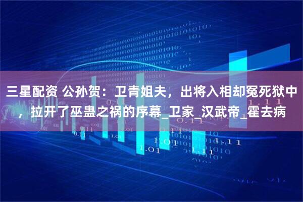 三星配资 公孙贺：卫青姐夫，出将入相却冤死狱中，拉开了巫蛊之祸的序幕_卫家_汉武帝_霍去病