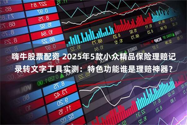 嗨牛股票配资 2025年5款小众精品保险理赔记录转文字工具实测:特色功能谁是理赔神器?