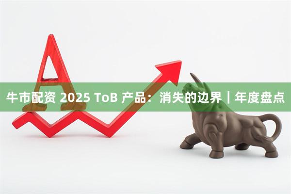牛市配资 2025 ToB 产品:消失的边界|年度盘点